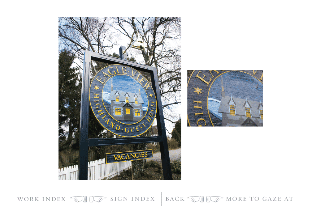 Scottish retail sign designs, the best of hotel signs in Scotland